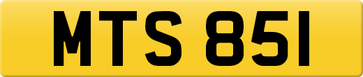 MTS 851 private number plate